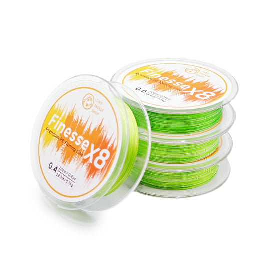 Finesse X8 PE Braided Fishing Line - For BFS and Ultralight